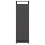 vidaXL Portant de bois chauffage noir 60x28x90 cm acier laminé à froid