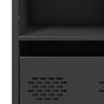 vidaXL Buffet haut noir 35x39x103 5 cm acier
