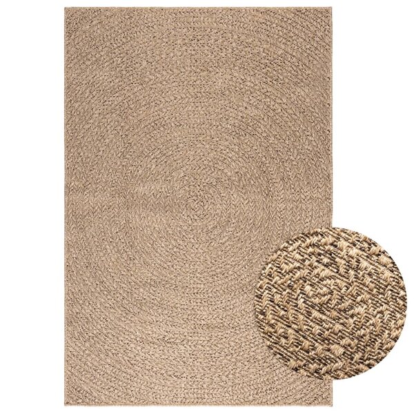 vidaXL Tapis 120x170 cm aspect jute intérieur et extérieur