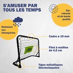 Best Sporting 11069 - 2 Mini-goal de football avec un ballon & une mini-pompe