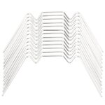 vidaXL Clips pour serre 50 Pièces type W acier galvanisé