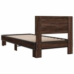 vidaXL Cadre de lit sans matelas chêne marron 90x200 cm