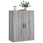 vidaXL Armoire murale sonoma gris 69 5x34x90 cm bois d'ingénierie