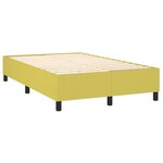 vidaXL Sommier à ressorts de lit Vert 120x200 cm Tissu