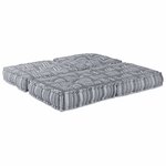 vidaXL Coussin 2 Pièces Gris clair 70 x 70 x 36 cm Polyester