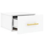 vidaXL Table de chevet murale blanc 35x35x20 cm