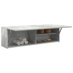 vidaXL Armoire murale de bain gris béton 100x25x30cm bois d'ingénierie