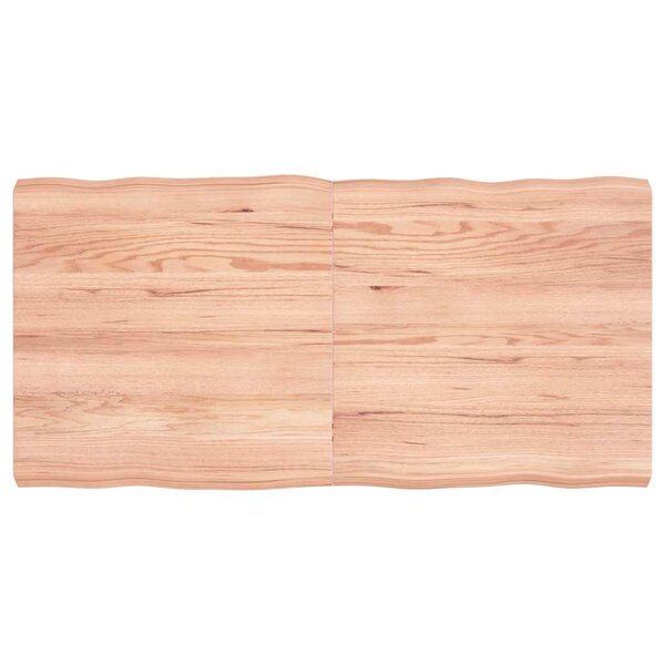 vidaXL Dessus de table bois massif traité bordure assortie