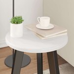 vidaXL Plateau de table Blanc brillant 30 x 30 x 1.5 cm