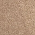 vidaXL Tapis de surface Rond Moiré HUARTE Naturel Ø 160 CM Polyester