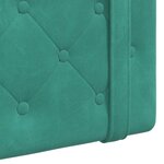 vidaXL Tête de lit suspendue Turquoise Velours