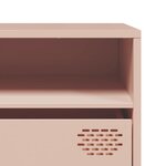 vidaXL Meuble TV rose 202x39x43 5 cm acier laminé à froid