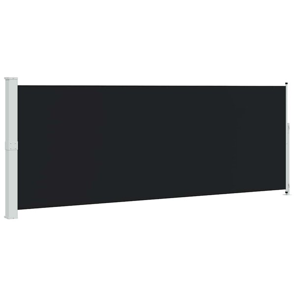 vidaXL Auvent latéral rétractable de patio 180x500 cm Noir