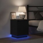 vidaXL Cabinet de chevet Chêne noir 39 x 34 5 x 50 cm