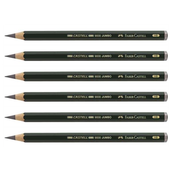 Crayon CASTELL 9000 Jumbo Mine 5 3 mm HB x 6 FABER-CASTELL