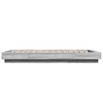 vidaXL Cadre de lit sans matelas sonoma gris 75x190 cm