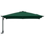 vidaXL Parasol de jardin Vert  Noir 248.5 x 247.5 x 160 cm