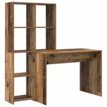 vidaXL Bureau Bois Ancien 138 5 x 55 x 143 cm Bois d'ingénierie