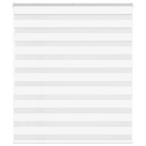 vidaXL Store zèbre blanc 120x150 cm largeur du tissu 115 9cm polyester