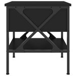 vidaXL Table de chevet noir 40x42x45 cm bois d’ingénierie