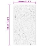 vidaXL Tapis HUARTE à poils courts doux et lavable noir 60x110 cm