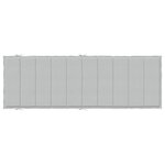 vidaXL Coussin de chaise longue gris clair mélangé 186x58x4 cm tissu