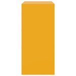 vidaXL Buffet jaune moutarde 67x39x83 cm acier