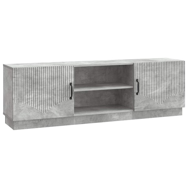 vidaXL Meuble TV Gris béton 150 x 31 x 47 cm Bois d'ingénierie