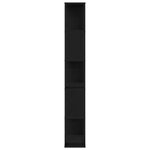 Bibliothèque 5 niveaux Chêne noir 45x23 5x162 5 cm Bois d'ingénierie
