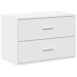 vidaXL Armoire avec 2 tiroirs blanc 60x31x40 cm bois d'ingénierie