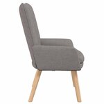 vidaXL Fauteuil relaxant Taupe 63 x 67 x 94 cm tissu