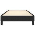 vidaXL Cadre de lit sans matelas noir 90x190 cm tissu