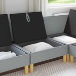 vidaXL Sofa avec rangement Tissu