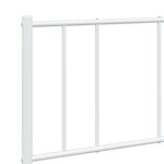 vidaXL Cadre de lit métal avec tête de lit/pied de lit blanc 120x190cm