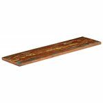 vidaXL Dessus de table 120x30x2 5cm rectangulaire bois massif récupéré