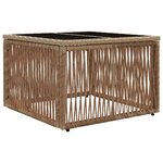 vidaXL Ensemble de canapé de jardin 9 Pièces Beige polyrotin