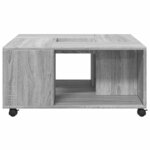 vidaXL Table basse sonoma gris 80x80x40 cm bois d'ingénierie