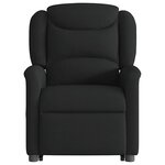 vidaXL Fauteuil de massage inclinable Noir Tissu