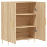 vidaXL Buffet chêne sonoma 69 5x34x90 cm bois d'ingénierie