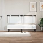vidaXL Tête de lit suspendue Blanc Tissu