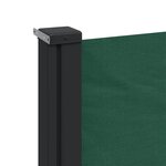 vidaXL Auvent latéral rétractable vert foncé 100x500 cm