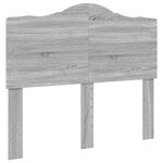 vidaXL Lit de Rangement Gris Sonoma 135 x 190 cm Bois d'ingénierie