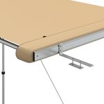 vidaXL Auvent de camping-car et caravane 1 2x2x2 15 m Beige