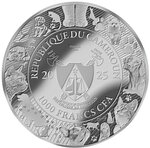 Pièce de monnaie en Argent 1000 Francs g 31.1 (1 oz) Millésime 2025 AI-Nimals DJ CAT AI-NIMALS