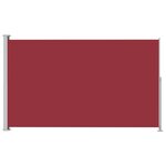 Vidaxl auvent latéral rétractable de patio 220x300 cm rouge