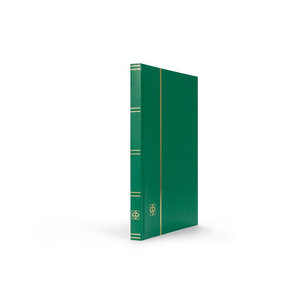 Classeur grand format 32 pages noires pour timbres. Couleur - Vert