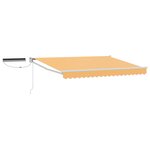 vidaXL Auvent rétractable électrique Sable 100 Polyester et Aluminium