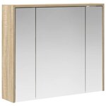 vidaXL Armoire Miroir de Salle de Bain Chêne Sonoma