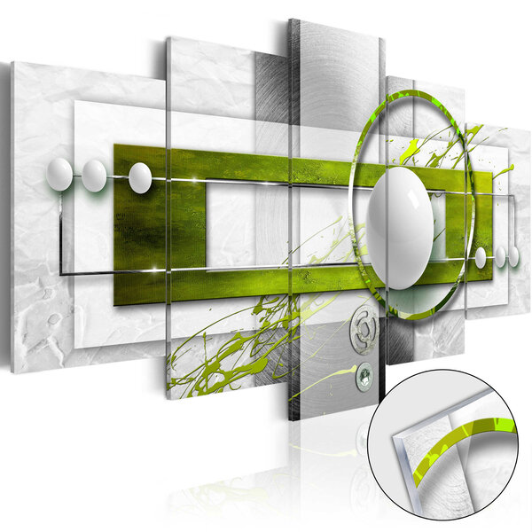 Tableau sur verre acrylique - green energy [glass] l x h en cm 100x50