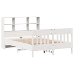 vidaXL Cadre de lit sans matelas blanc 120x200 cm bois de pin massif